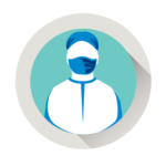 Icon of a health professional wearing a mask